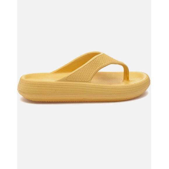 New Beach Slides Sandee Sandal Yellow EVA Size 9 - Picture 3 of 8
